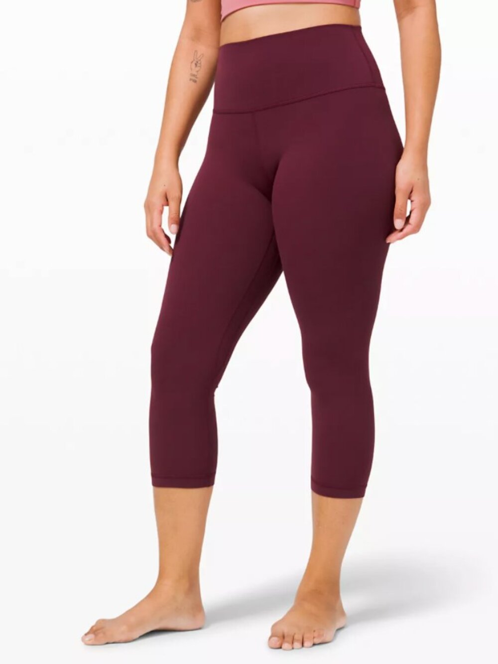lululemon Align High-Rise Crop 21" in Cassis - Size 4